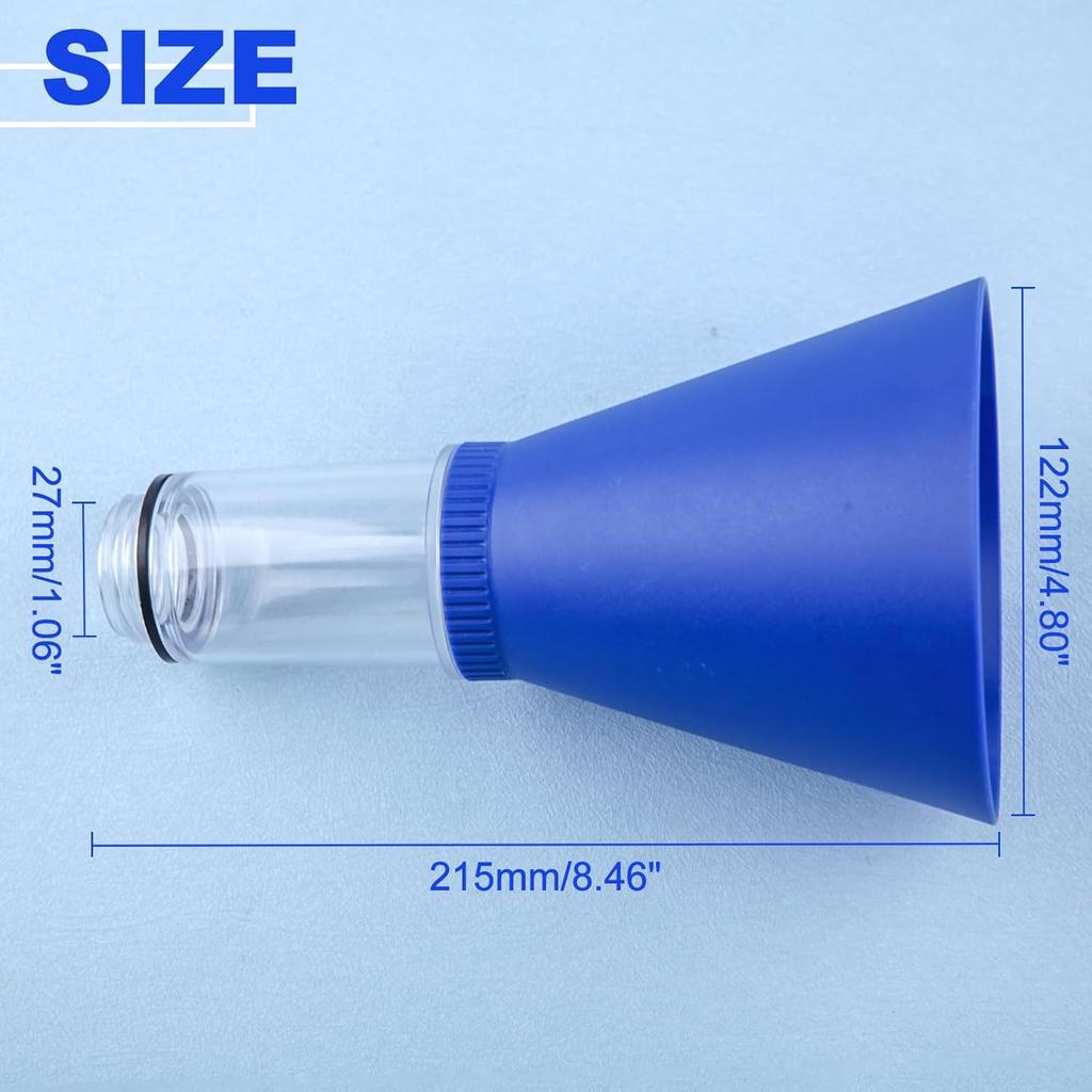 New No-Spill Oil Funnel Engine Oil Funnel with Threaded Oil Filler Caps Fits Most Camry Corolla RAV4 Tacoma, Highlander Sienna