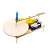 Diy Kids Creative Assembled Wooden Electric Plotter Kit Model Automatic Painting Drawing Robot Science Physics Experiment Plaything