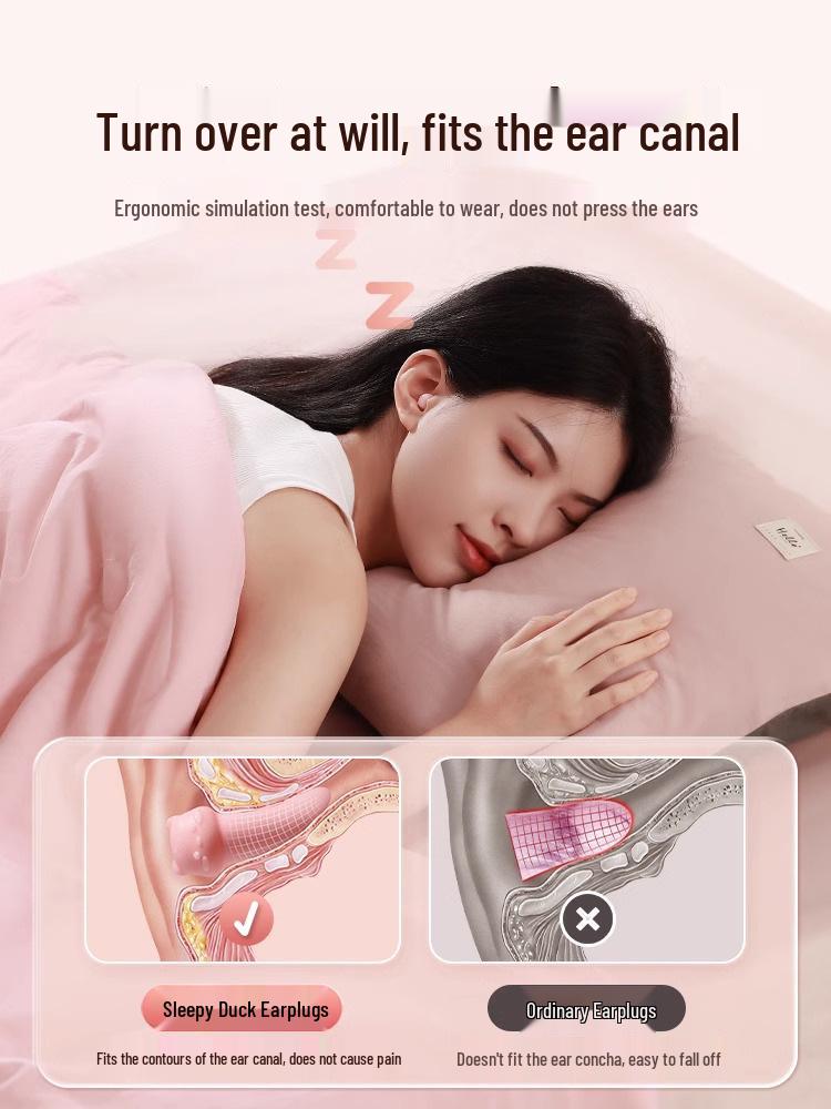 Kunkun Duck Cat Earplugs for Sleep: Super Soundproof, Noise Reduction, Silent, Anti-Noise Sleeping Aid for Students