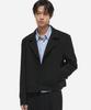 Dnsr Wool Tailored Crop Jacket Black