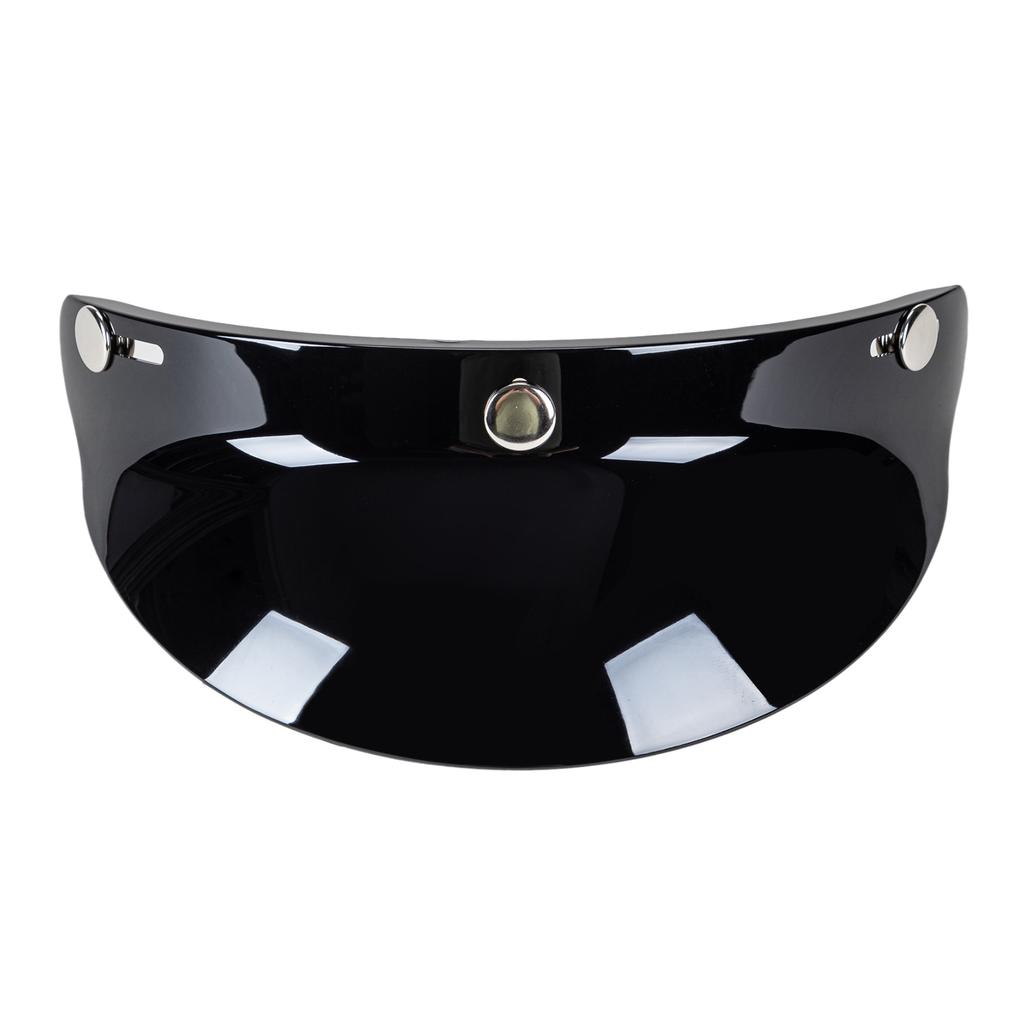 3 Snap Button Visor Lens Visor Flip Up Wind for Open Face Motorcycle Helmet