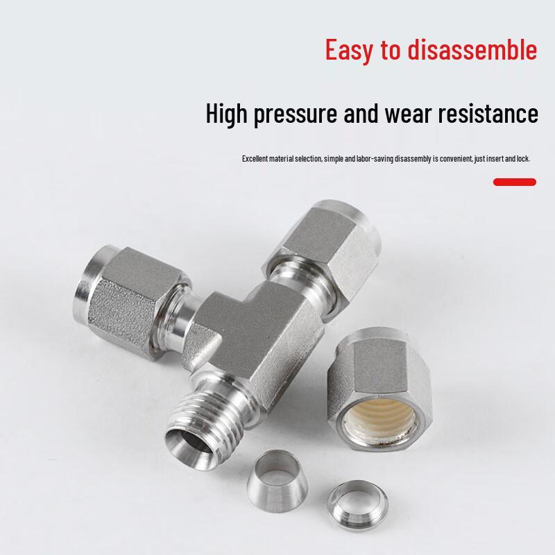 Gongyan 304 Stainless Steel Compression Tee Fitting Set