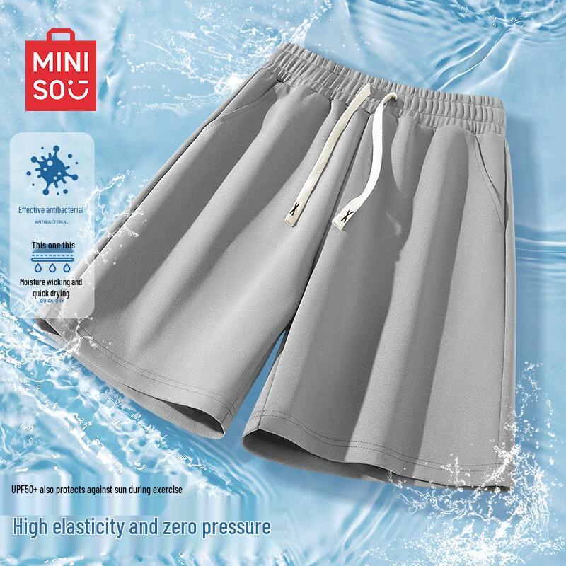 MINISO Men s Summer Quick-Dry Casual Sports Shorts 4XL