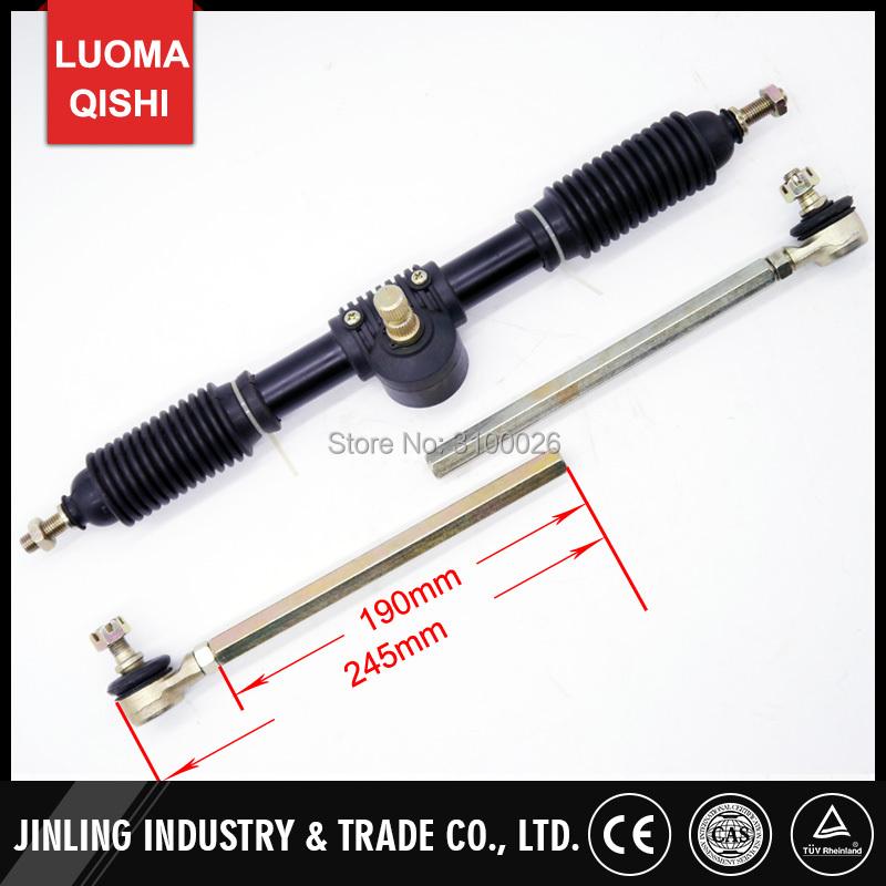 300mm Steering Wheel 420mm Gear Rack Pinion 380mm U Joint Tie Rod Knuckle Assy Fit For China 110cc Go Kart Buggy UTV Bike Parts