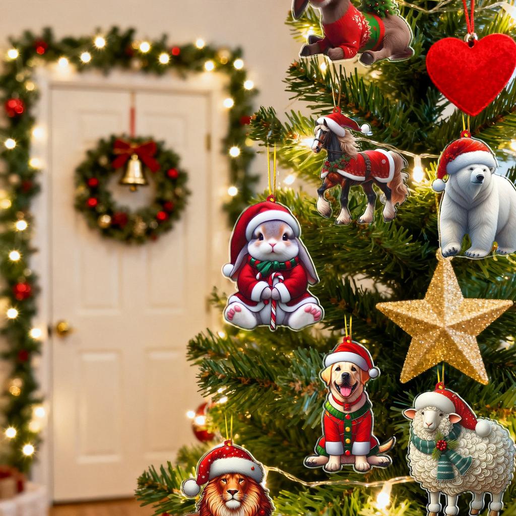 2D Christmas Pendants Are The Ideal Festive Decorative Pendants And Gifts For Pet Lovers