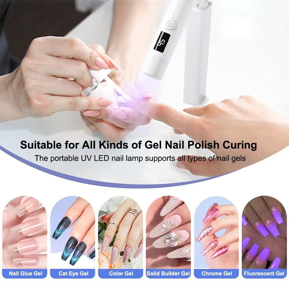 Portable Nail Dryer Lamp with Stand Professional Ultraviolet Lamp Gel Nails Application