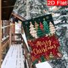 GD-DQ09050044-1pc Christmas Tree Snowflakes Welcome Christmas Garden Flag_3 (1)- Outdoor Garden Flag Double-sided Home Decoration Courtyard Decoration