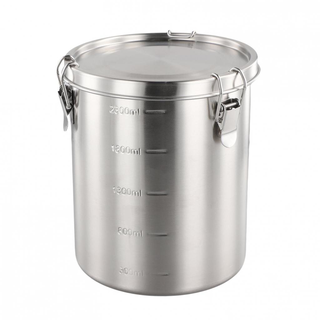 Rust Resistant Stainless Steel Food Storage Canister 520 1000 1600 2500ml