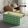 Folding Storage Boxes Clothes Folding Box Cube Canvas Storage Basket Shelf Pants Drawer Bed With Handles For Home Office