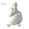 Funny Gifts for Colleagues Daydreaming Duck Figurine, Minimalist Holding An Egg Sculpture, Resin Matte Statues Animal Statue, Creative Desktop