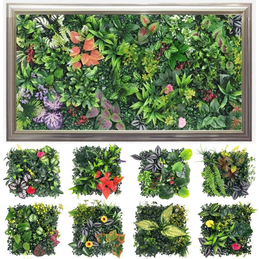 Eternal Life Artificial Plant Wall Panel DIY Simulation Maple Plant Sheet  Wedding