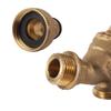 IBC Brass Faucet S60X6 IBC Tank Adapter G1/2" Tank Faucet Valve Tool with Ball Valve for Garden Hose Tank Faucet Valve Faucet