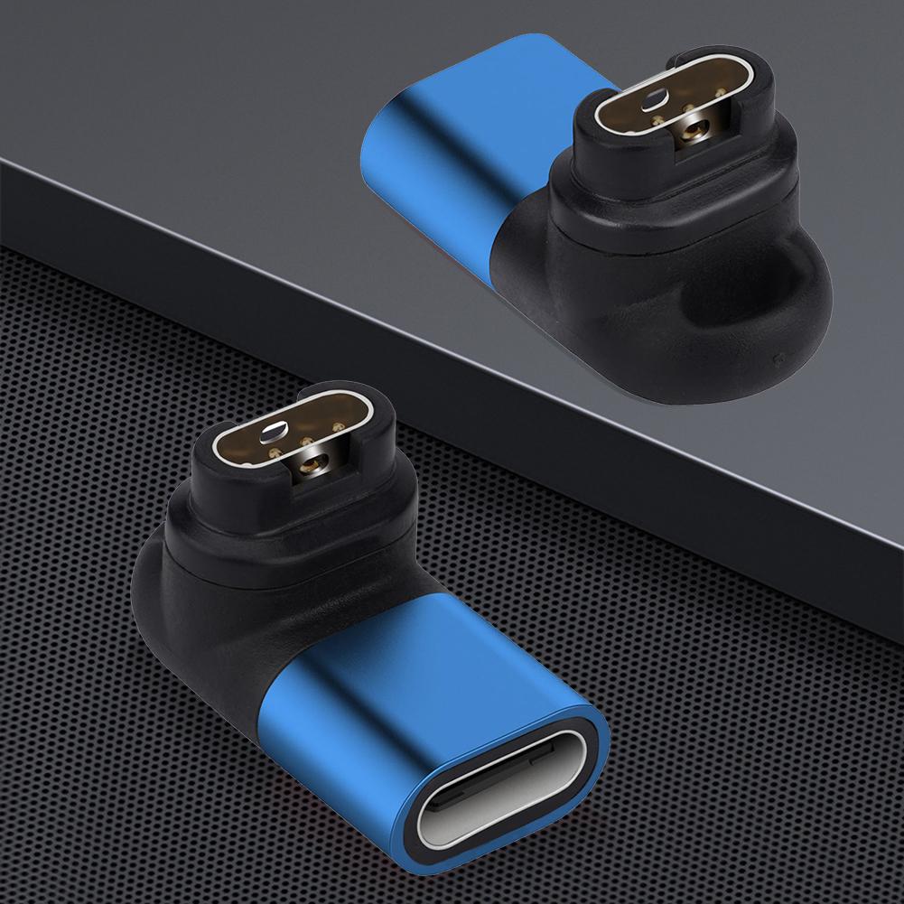 For Garmin Fenix 7/7S/7X/6/6S USB-C Charger Adapter Watch Charger 90 Degree Elbow Accessory Replacement Watch Charging Converter