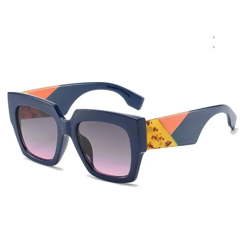 Durable High Performance New Stylish Oversized Shades Luxury Designer Big Square Frames Women Trendy Sunglasses