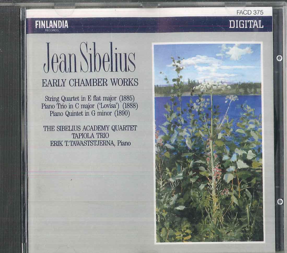 

CD JEAN SIBELIUS Early Chamber Works FACD375 FINLANDIA 1989 Japan Classical Used