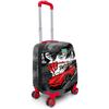 coral high Kids Black Red Anime Car Patterned Children's Suitcase 16738