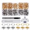 400-Piece 5mm Grommet Kit for Clothing, Shoes, Hats, Leather, Fabric, and Canvas Belts - For DIY Projects