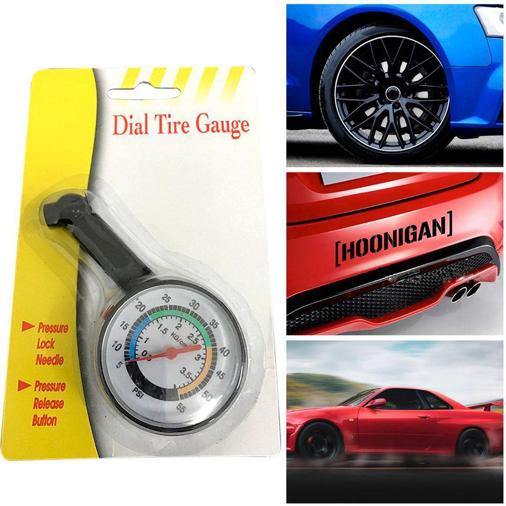 High-precision Tire Pressure Gauge Dial Tire Gauge Bicycle Truck Auto Metal 1pc Pressure Car Tester Car Accessories Air Met J2T8