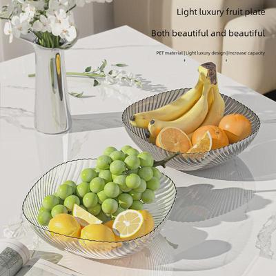 Lüks Üst Düzey PET Meyve ve Şekerleme Tabağı - Kutlamalar ve Günlük Kullanım için Şık Oturma Odası Dekoru