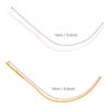 10PCS Durable 30/50LB Fishing Loops Connector Nylon Yellow and White Fly Loop Line 16cm Braided Fly Loop Fly Fishing