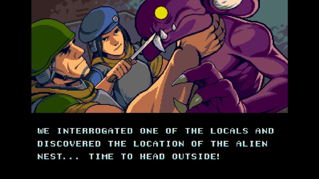 Xeno Crisis for PlayStation 5 - North American Version / 16-Bit Pixel Arena Shooter Video Game