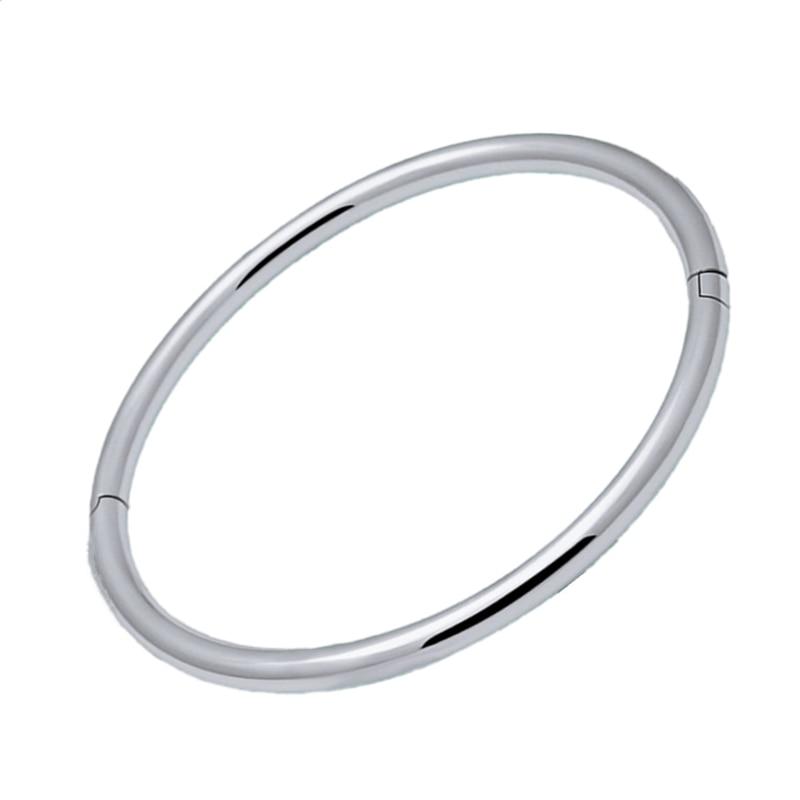 Bracelet en argent Sterling 925 pour femmes, Simple, solide, lisse, bijoux à breloques, cadeaux d'anniversaire de fête