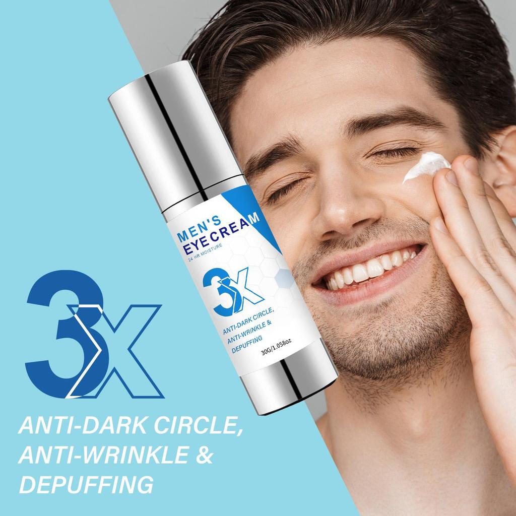 Men'S Eye Cream-Anti-Dark Circle, Anti-Wrinkle & Depuffing-24HR Moisture-Suitable For All Skin Types, 30g