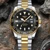 NIBOSI Limited GMT Men's Watches Top Brand Luxury Auto Date Quartz Men Watch Waterproof Luminous Stainless Steel Business Watch