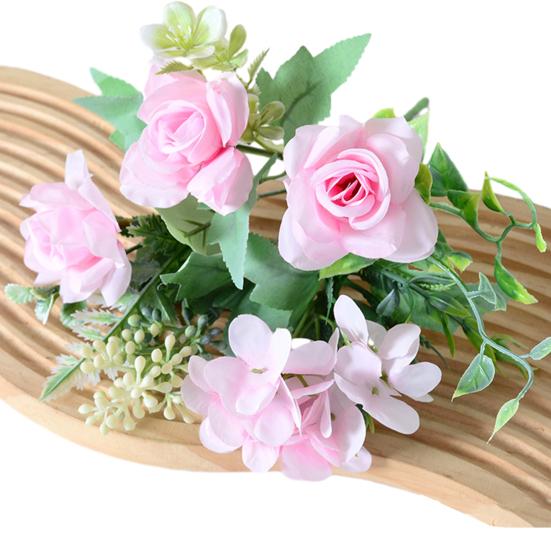 Artificial Flowers High-Density Silk Fabric Soft Touch Waterproof Flexible Branches Window Display Fake Flowers Wedding Hotel Decor