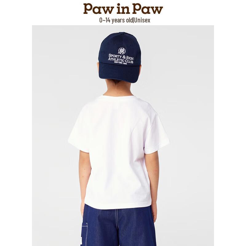 PawinPaw Cartoon Bear Kids' Round Neck T-Shirt