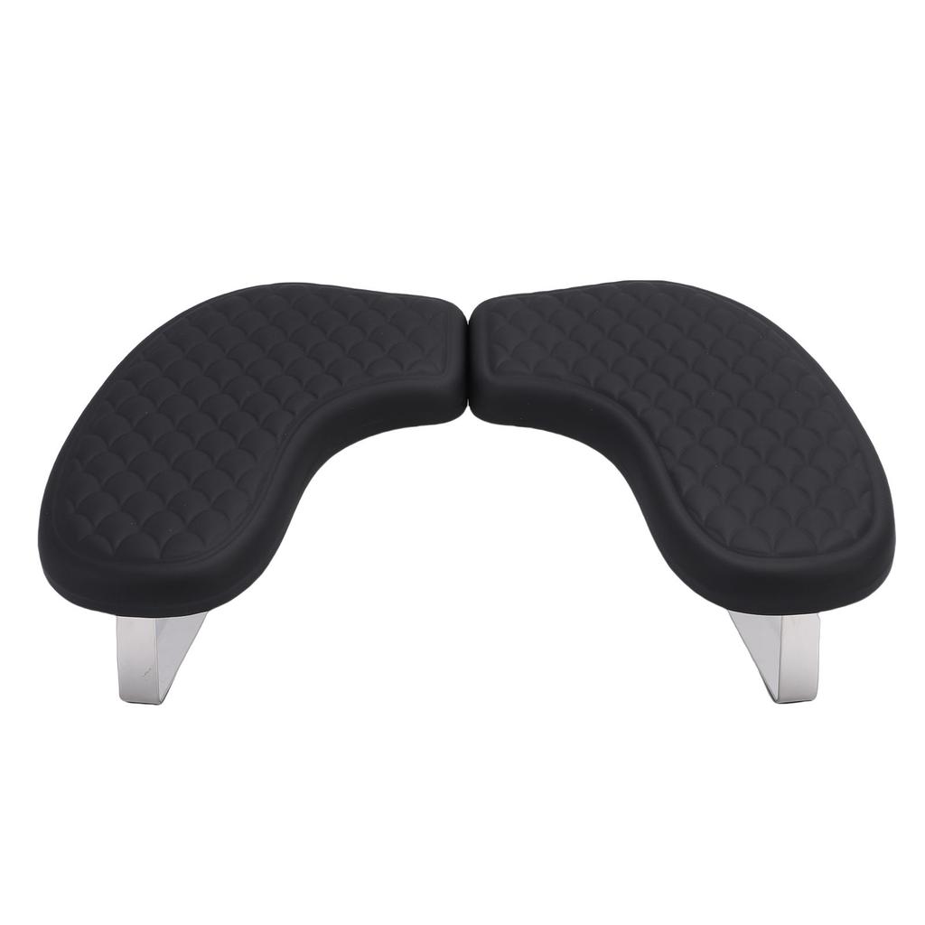 U Shaped Manicure Arm Rest Ergonomic PU Leather Nail Arm Rest with Phone Holder for Home Salon Use