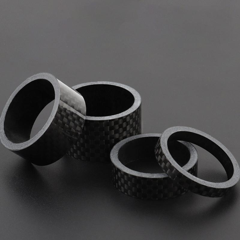 MTB Road Bike Bicycles Carbon Fiber Headset Fork Spacers Road Bike Handlebar Stem Washer Rings Front Fork Bicycles Part