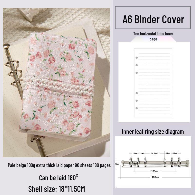 Detachable A6 Cute Loose-Leaf Literary Notebook Diary