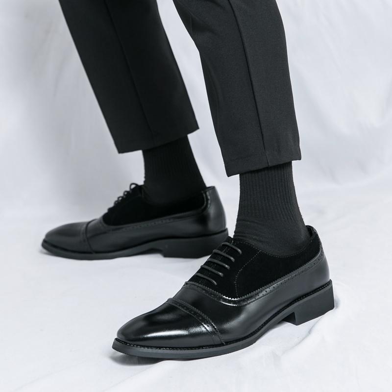Herren Brogues Derbys Formelle Business Lederschuhe Herren Retro Stil Smoking Hochzeit Klassische Kleiderschuhe Übergröße