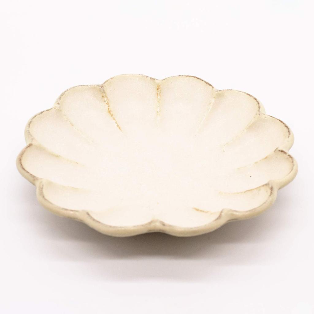 Mino Ware Kaneko Kohei [Linker] Plate, Medium Plate, White, Rinka, Diameter Approximately 17cm, Microwave and Dishwasher Safe, Made In Japan 555-0006