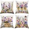 Vintage Druckmuster Heimdekoration Kissenbezug Schlafzimmer Wohnzimmer Sofadekoration Polyester Kissenbezug mit Reißverschluss