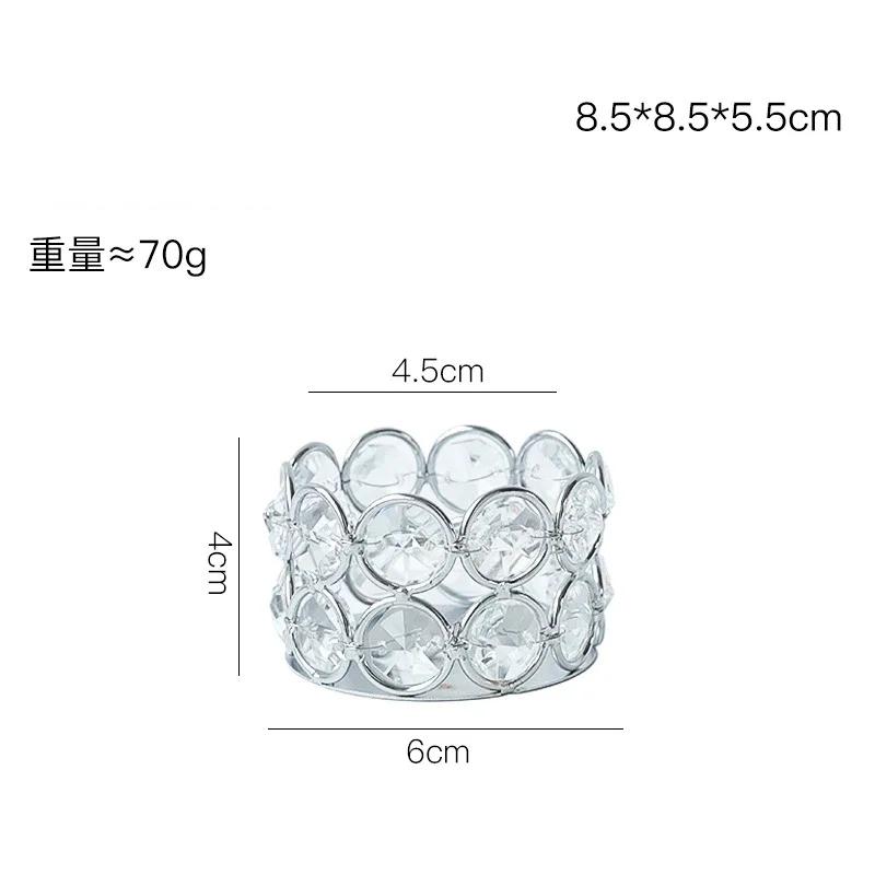 

Роскошный хрустальный подсвечник, золотые и серебряные подсвечники, стеклянная банка для свечей, принадлежности для свадебной вечеринки, украшения стола