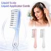 7-Tooth Liquid Guiding Scalp Massager Comb Transparent Scalp Applicator  Hair Care Tool