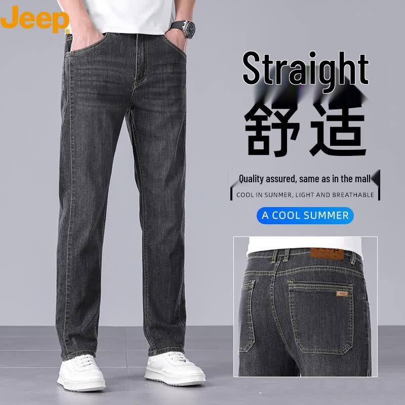 JEEP Men s Summer Lightweight Relaxed Fit Straight Jeans 29