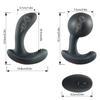 Drahtlose Fernbedienung Prostata Massage Vibrator Aufblasbarer Analplug Expansion Vibrations-Analsexspielzeug für Mann Frau