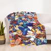 1pc Mega Man Characters All-Season Comfort, Outdoor Flannel Blanket - Soft, Warm & Cozy for Naps, Camping & Travel 025
