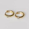 [Worn by Celebrities] [14K Gold] Iconic & Ring Earrings