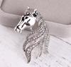 Men'S Zodiac Horse Head Coat Button Corsage Brooch Suit Shawl Buckle Fashionable And Elegant Accessories