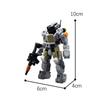 Buildmoc Creative Female Robot Mobile Suit Girl Mecha Armor Mech Model Building Blocks Bricks Toys for Children Kids Gifts