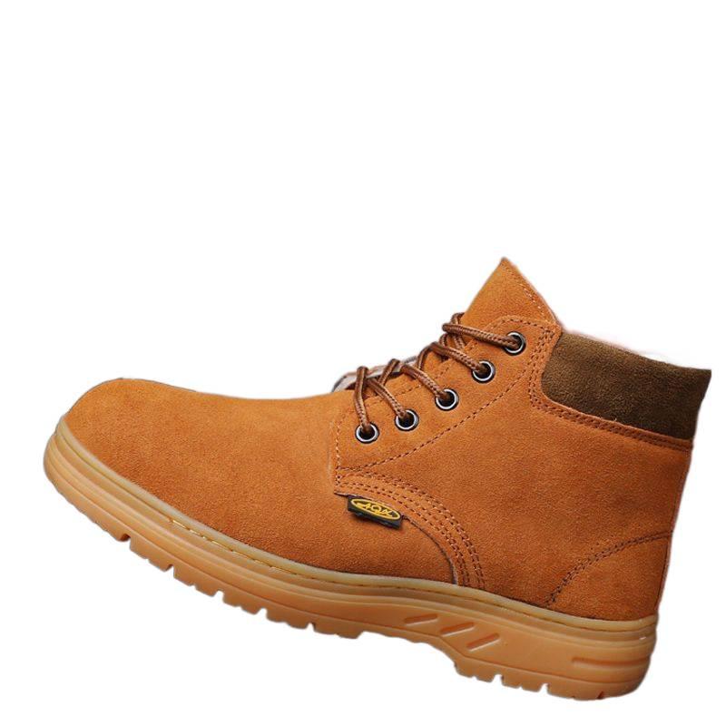 Unisex Winter Steel Toe Work Shoes - Anti-Smash, Anti-Puncture, Lightweight, Anti-Odor, Plus Velvet Cotton Lining for Welders.