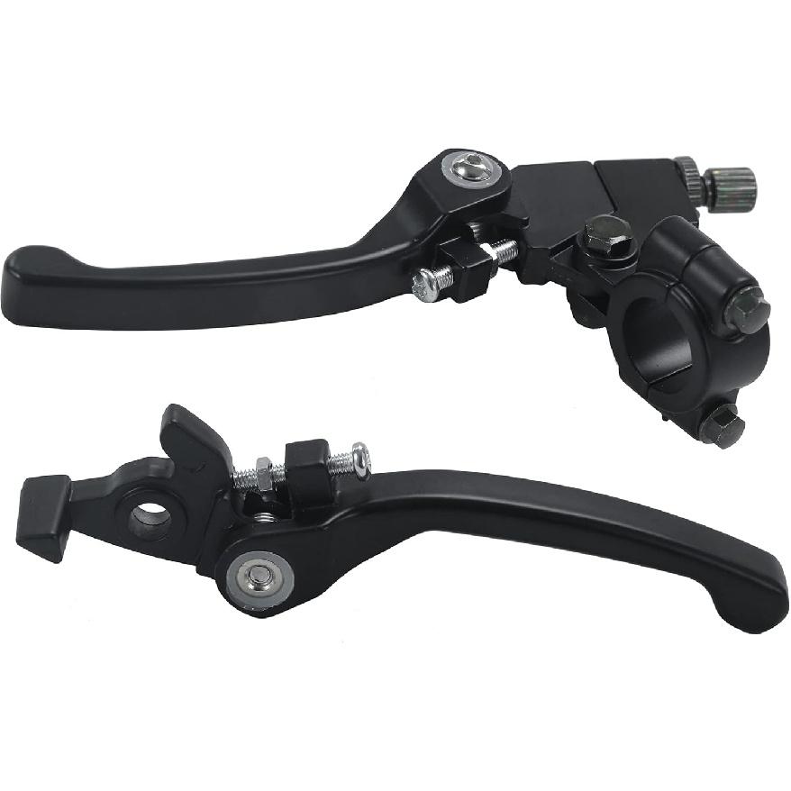 Black Folding Aluminum Clutch Brake Lever Compatible With 22Mm 7/8 Inch Handlebar 110Cc 125Cc 140Cc TTR 125Cc SSR Xmotos Apollo 125 Pit Dirt Bike