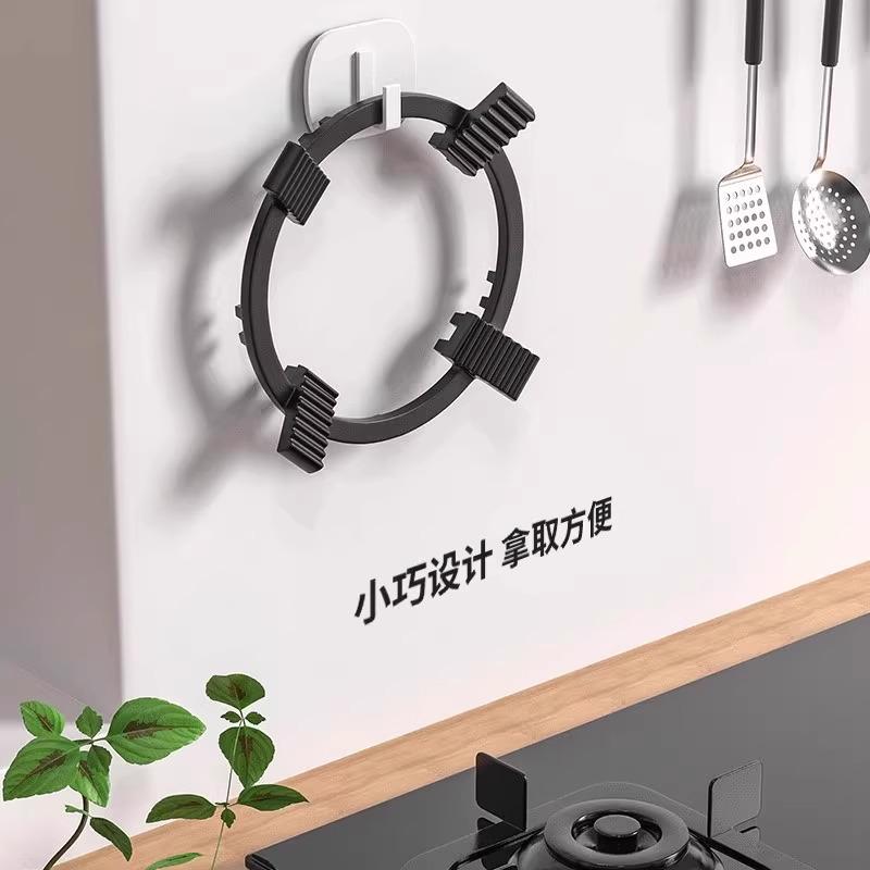 Protiskluzový stojan na plynový sporák: Kompaktní podložka pod horké nádobí pro malé hrnce, hrnce na mléko a kastroly