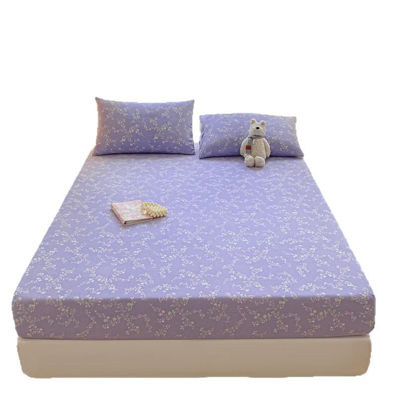 Bettlaken, Spannbettlaken, Studentenwohnheim Baumwoll-Steppdecken, Kinder Cartoon Doppellagiges Garn Spannbettlaken, Matratzenschoner, Kissenbezüge