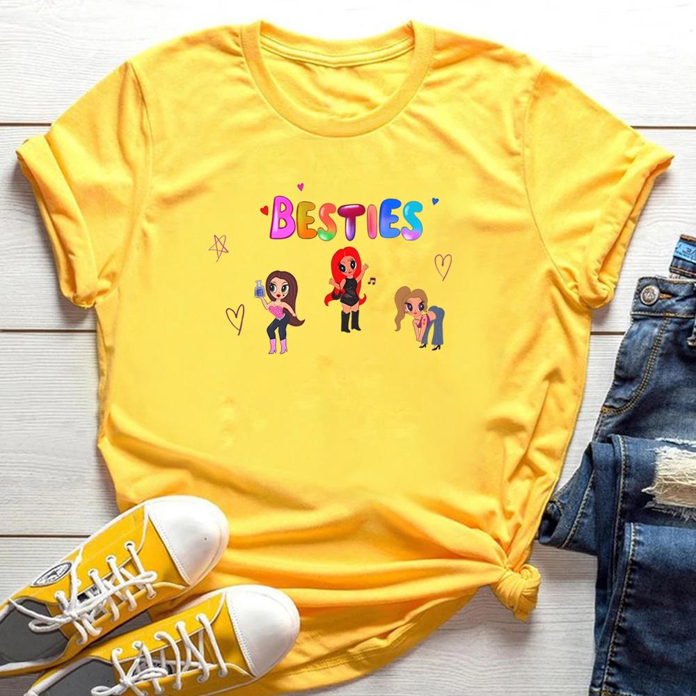 Karol G Tshirt Karol G Besties Shirt Y2k 90s Retro Graphic Tee Mañana Será Bonito 2023 Concert Shirt Shirts Cute Fans Tops Gift