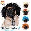 Pet Wig Collection: Afro Curly Hair Accessories for Dogs and Cats - Perfect for Halloween!